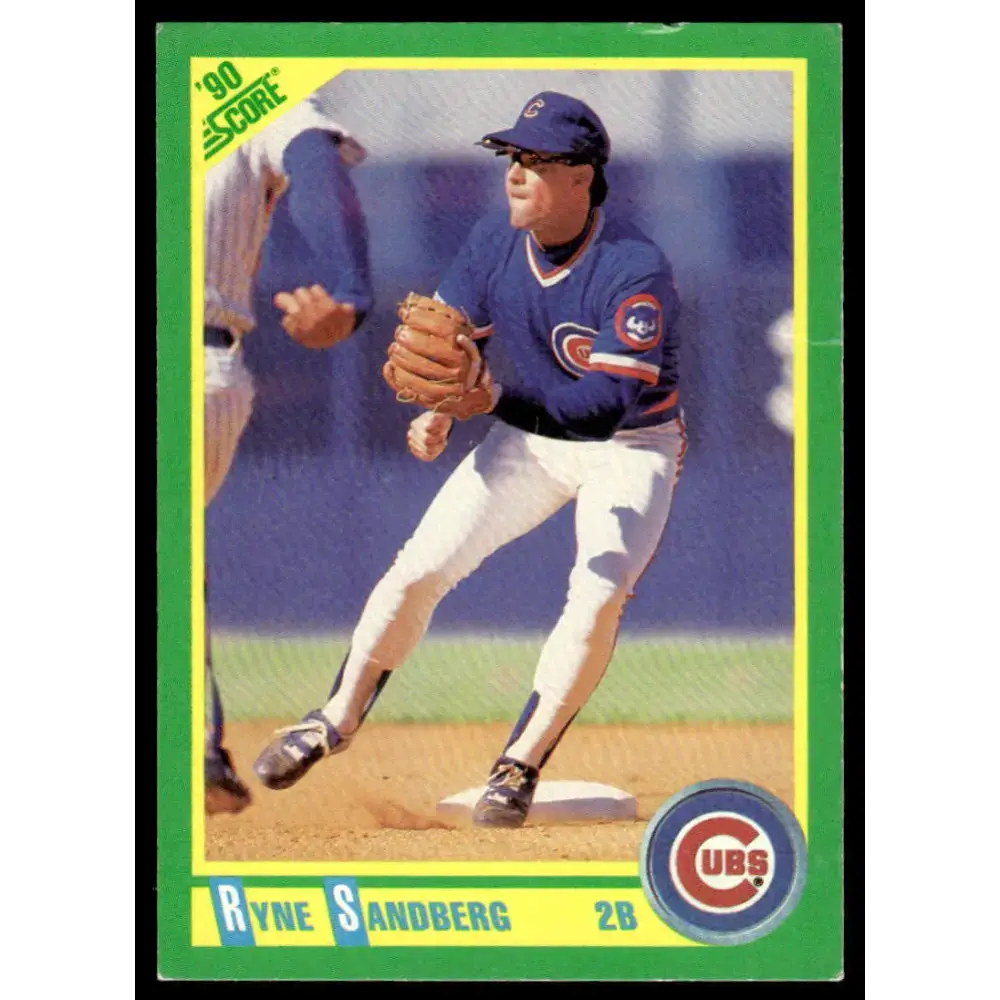 1990 Score #90 Ryne Sandberg EX Chicago Cubs Baseball Card - Baseball Card Single