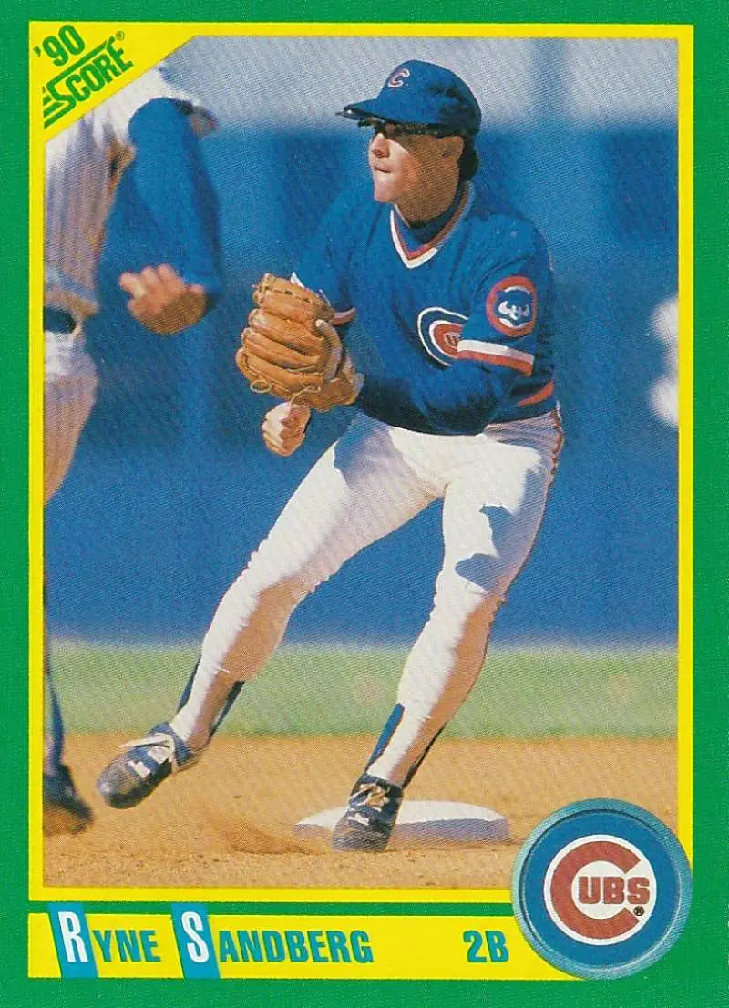 1990 Score #90 Ryne Sandberg EX Excellent Chicago Cubs Baseball Card - Baseball Card Single
