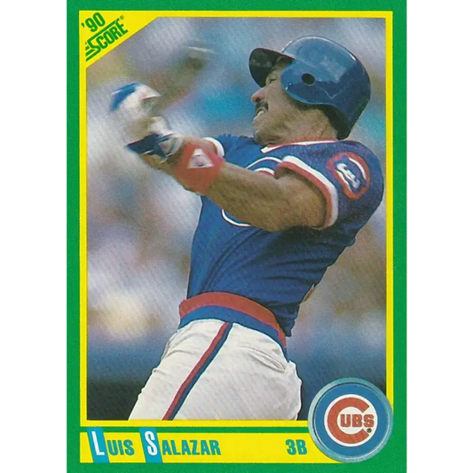 1990 Score #92 Luis Salazar NM-MT Chicago Cubs Baseball Card - Baseball Card Single