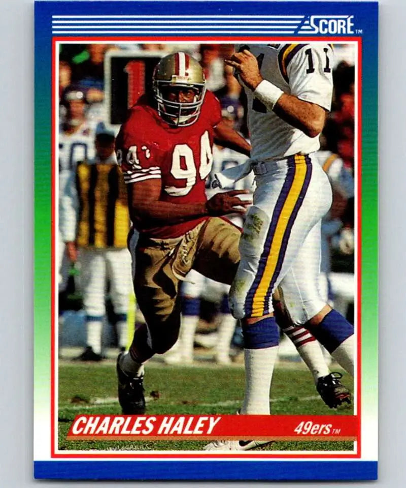 1990 Score #94 Charles Haley NM-MT San Francisco 49ers Football Card - Football Card Single