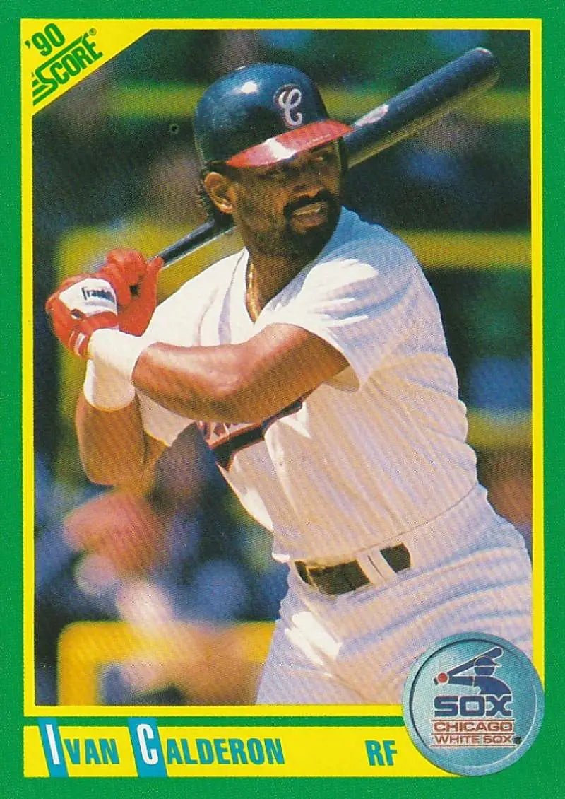 1990 Score #94 Ivan Calderon EX Excellent Chicago White Sox Baseball Card - Baseball Card Single