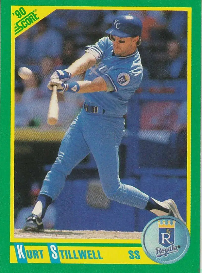 1990 Score #96 Kurt Stillwell EX Excellent Kansas City Royals Baseball Card - Baseball Card Single