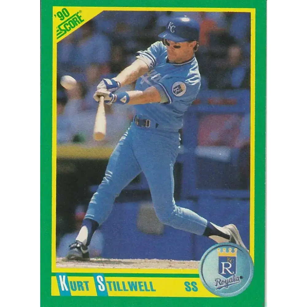 1990 Score #96 Kurt Stillwell NM-MT Kansas City Royals Baseball Card - Baseball Card Single
