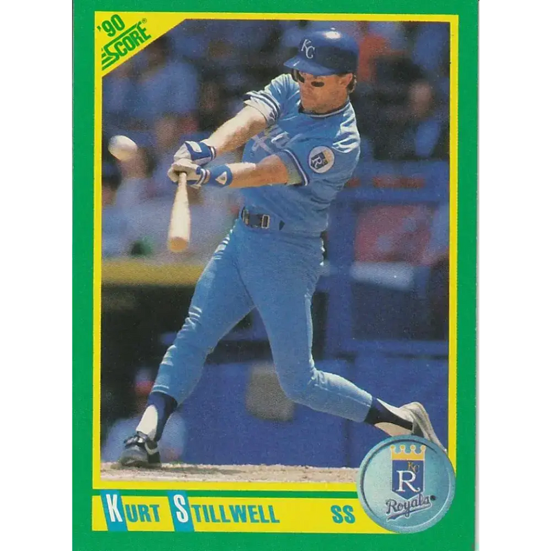 1990 Score #96 Kurt Stillwell NM-MT Kansas City Royals Baseball Card - Baseball Card Single