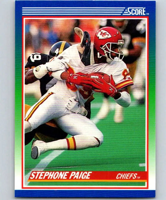 1990 Score #96 Stephone Paige NM-MT Kansas City Chiefs Football Card