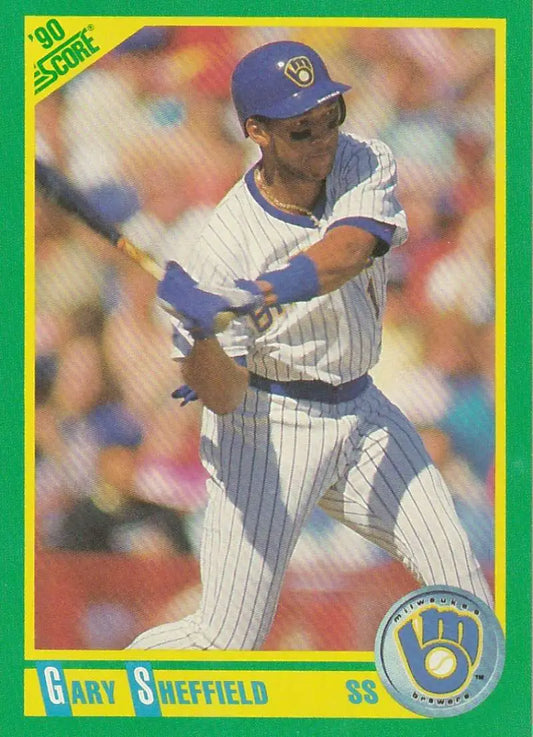1990 Score #97 Gary Sheffield EX Excellent Milwaukee Brewers Baseball Card