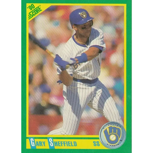 1990 Score #97 Gary Sheffield NM-MT Milwaukee Brewers Baseball Card - Baseball Card Single