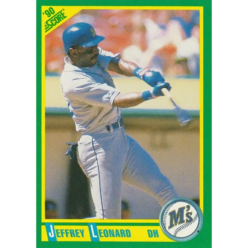 1990 Score #98 Jeffrey Leonard NM-MT Seattle Mariners Baseball Card - Baseball Card Single