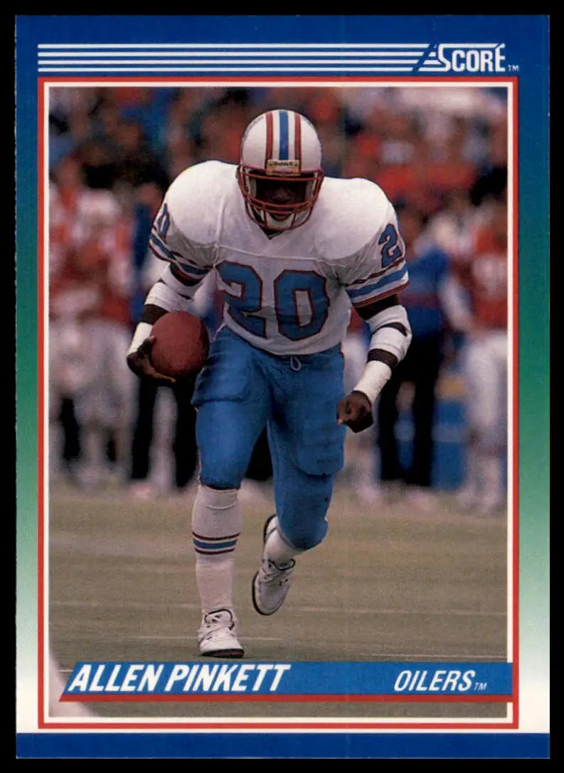 1990 Score Allen Pinkett 22 Houston Oilers NM - Football Card Single