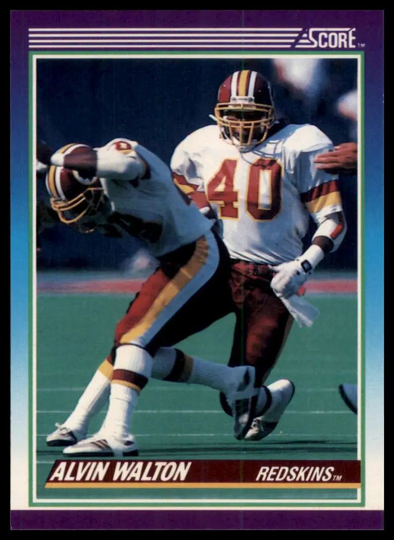 1990 Score Alvin Walton 154 Washington Redskins NM - Football Card Single