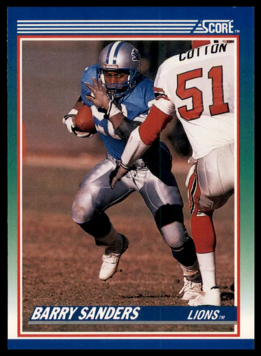 1990 Score Barry Sanders 20 Detroit Lions NM - Football Card Single