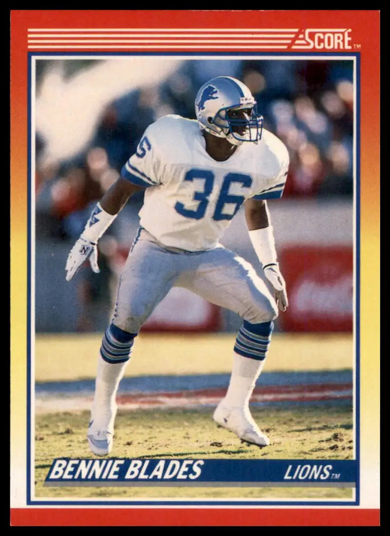 1990 Score Bennie Blades 246 Detroit Lions NM - Football Card Single