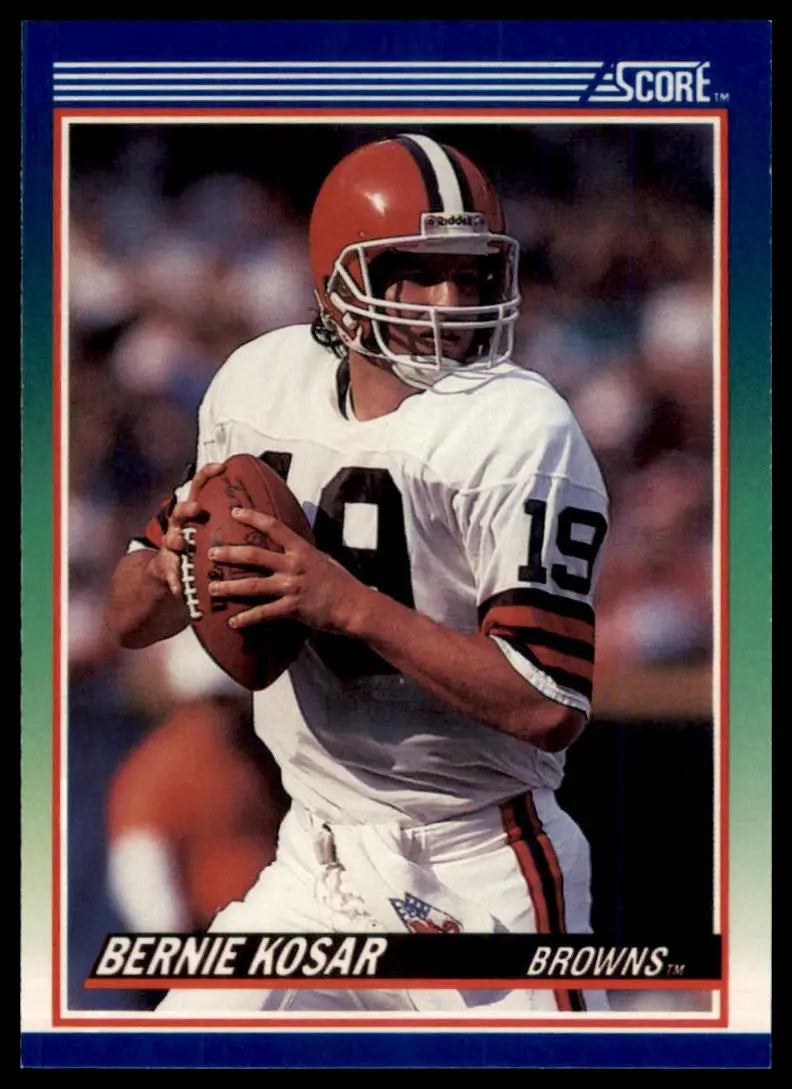 1990 Score Bernie Kosar 60 Cleveland Browns NM - Football Card Single