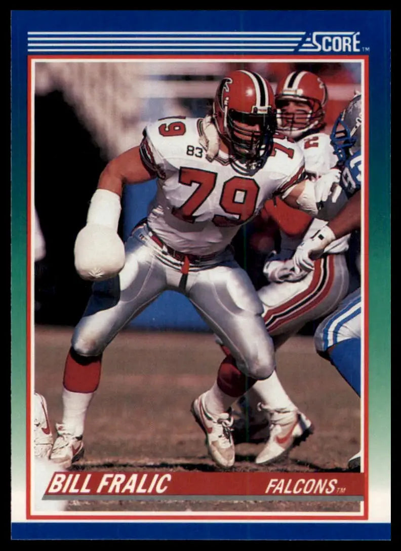 1990 Score Bill Fralic 7 Atlanta Falcons NM - Football Card Single