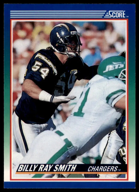 1990 Score Billy Ray Smith 51 San Diego Chargers NM - Football Card Single