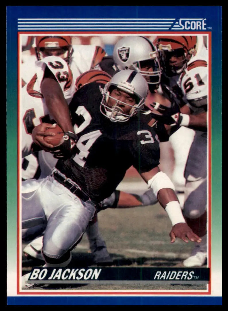 1990 Score Bo Jackson 10 Los Angeles Raiders NM - Football Card Single