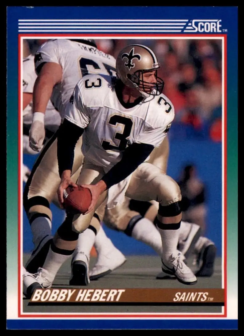 1990 Score Bobby Hebert #45 New Orleans Saints Football Card NFL Sports - Football Card Single