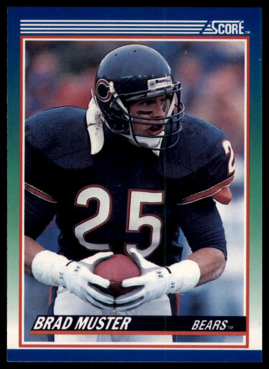 1990 Score Brad Muster 17 Chicago Bears NM - Football Card Single