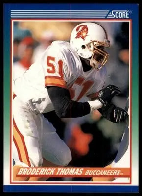 1990 Score Broderick Thomas 411 Tampa Bay Buccaneers