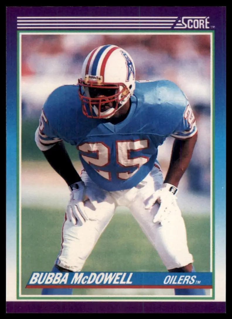 1990 Score Bubba McDowell RC 151 Houston Oilers NM - Football Card Single