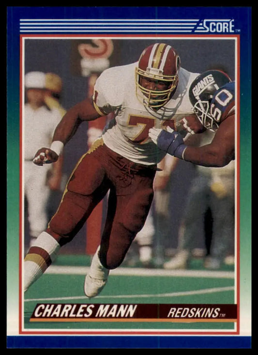 1990 Score Charles Mann 101 Washington Redskins NM - Football Card Single