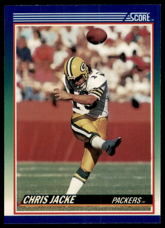 1990 Score Chris Jacke RC 103 Green Bay Packers NM - Football Card Single