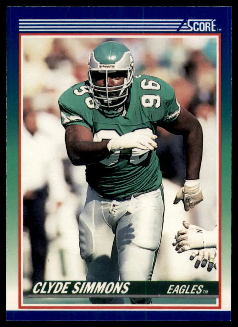 1990 Score Clyde Simmons 106 Philadelphia Eagles NM - Football Card Single