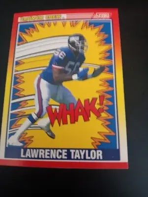 1990 Score - Crunch Crew Lawrence Taylor #552. NY Giants. NRMT+
