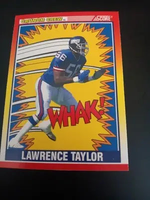 1990 Score - Crunch Crew Lawrence Taylor #552. NY Giants. NRMT+