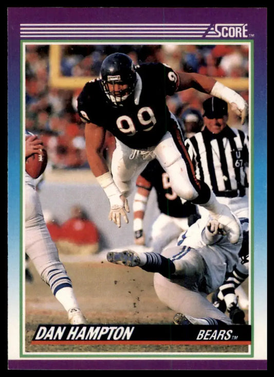 1990 Score Dan Hampton 201 Chicago Bears NM - Football Card Single