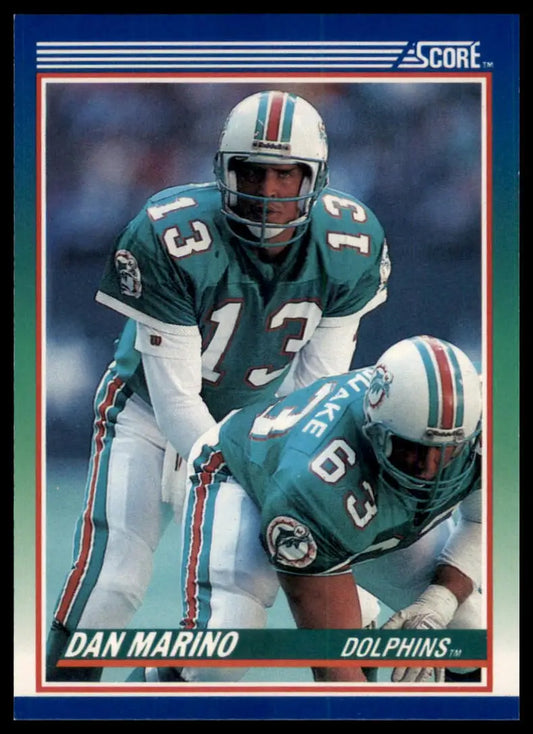 1990 Score Dan Marino 13 Miami Dolphins NM - Football Card Single