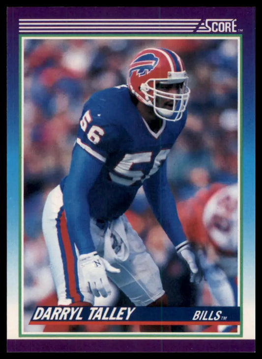 1990 Score Darryl Talley 156 Buffalo Bills NM - Football Card Single