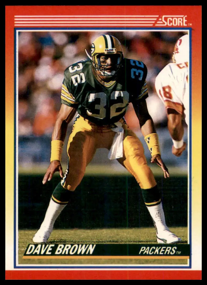 1990 Score Dave Brown 229 Green Bay Packers NM - Football Card Single