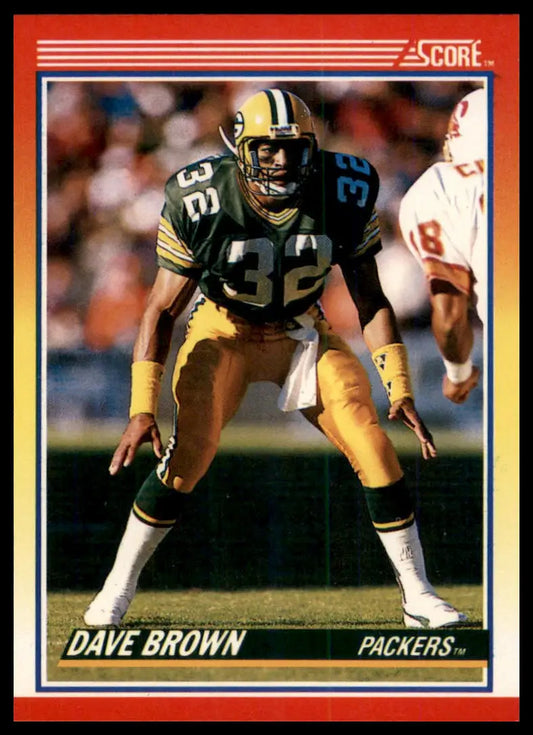 1990 Score Dave Brown 229 Green Bay Packers NM - Football Card Single