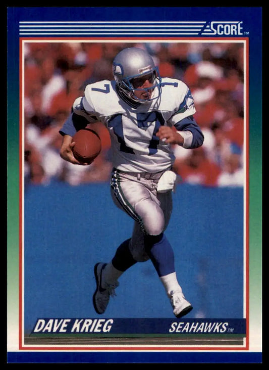 1990 Score Dave Krieg 61 Seattle Seahawks NM - Football Card Single
