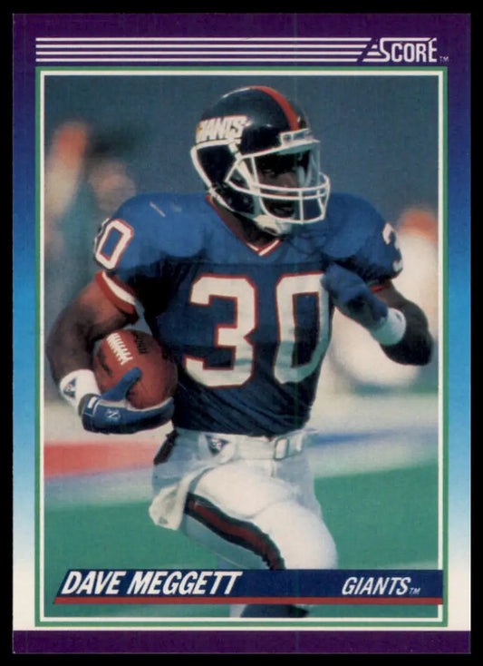 1990 Score Dave Meggett 150 New York Giants NM - Football Card Single