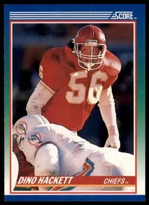 1990 Score Dino Hackett 42 Kansas City Chiefs NM - Football Card Single