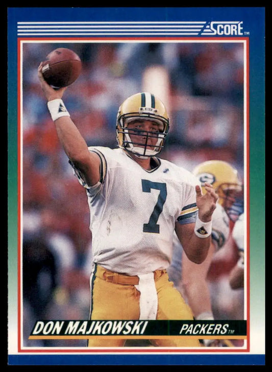 1990 Score Don Majkowski 15 Green Bay Packers NM - Football Card Single