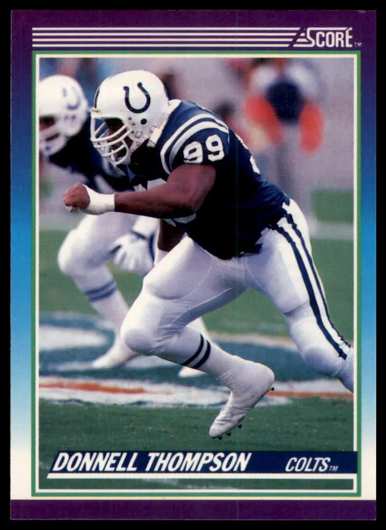 1990 Score Donnell Thompson 195 Indianapolis Colts NM - Football Card Single