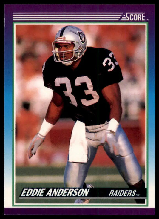 1990 Score Eddie Anderson RC 169 Los Angeles Raiders NM - Football Card Single