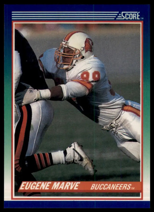 1990 Score Eugene Marve 109 Tampa Bay Buccaneers NM - Football Card Single