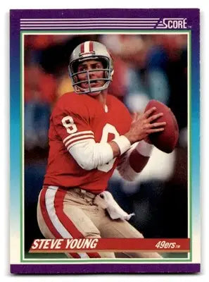 1990 Score Football Steve Young #145 San Francisco 49ers - Football Card Single