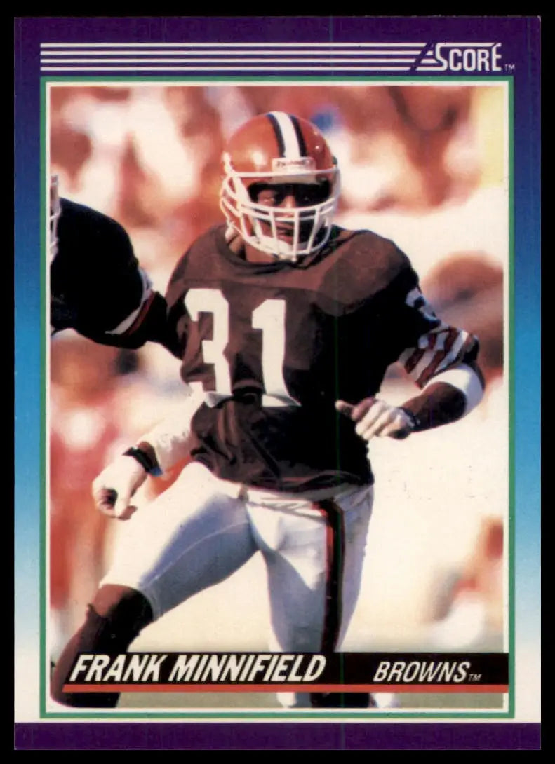 1990 Score Frank Minnifield 148 Cleveland Browns NM - Football Card Single