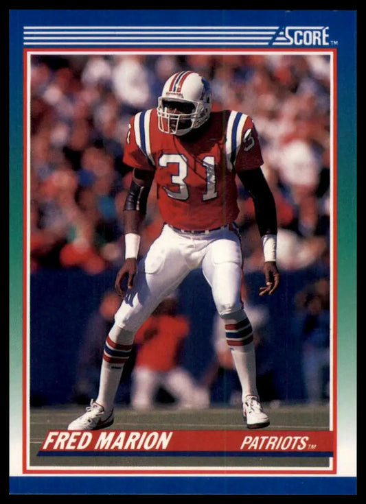 1990 Score Fred Marion 39 New England Patriots NM - Football Card Single