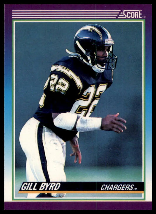 1990 Score Gill Byrd 218 San Diego Chargers NM - Football Card Single