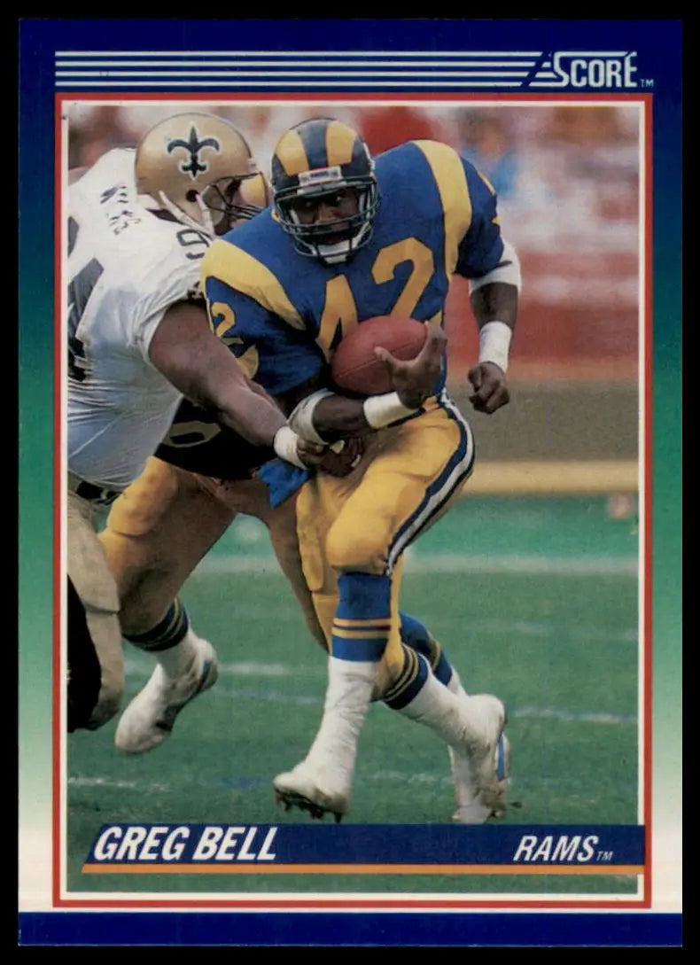 1990 Score Greg Bell 89 Los Angeles Rams NM - Football Card Single