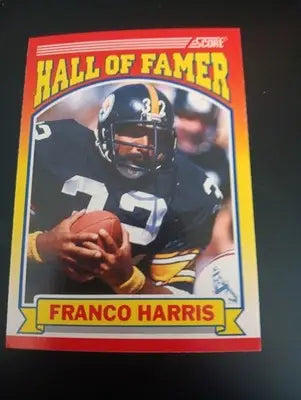 1990 Score - Hall of Famer Franco Harris #595. Pittsburgh Steelers. NRMT+
