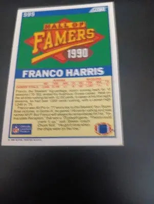 1990 Score - Hall of Famer Franco Harris #595. Pittsburgh Steelers. NRMT+