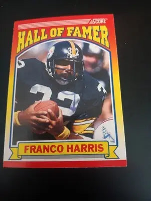 1990 Score - Hall of Famer Franco Harris #595. Pittsburgh Steelers. NRMT+