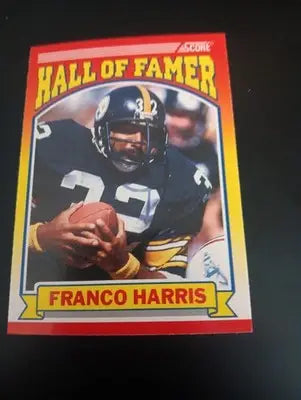 1990 Score - Hall of Famer Franco Harris #595. Pittsburgh Steelers. NRMT+